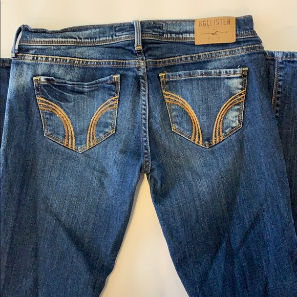 Hollister Skinny Jeans Size 1 Dark Distressed - Picture 4 of 8